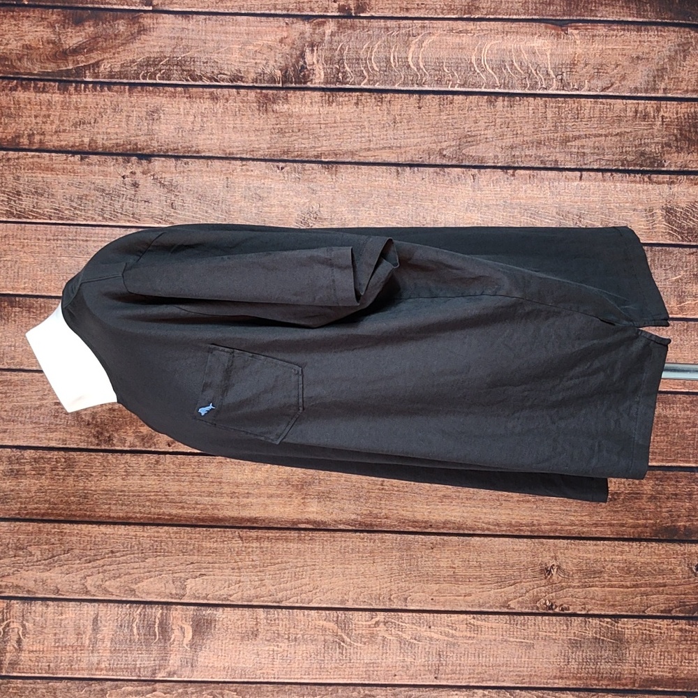 NWOT Relax Black Pima Cotton Blue Sailfish Stitched Pocket T Shirt - Picture 2 of 9
